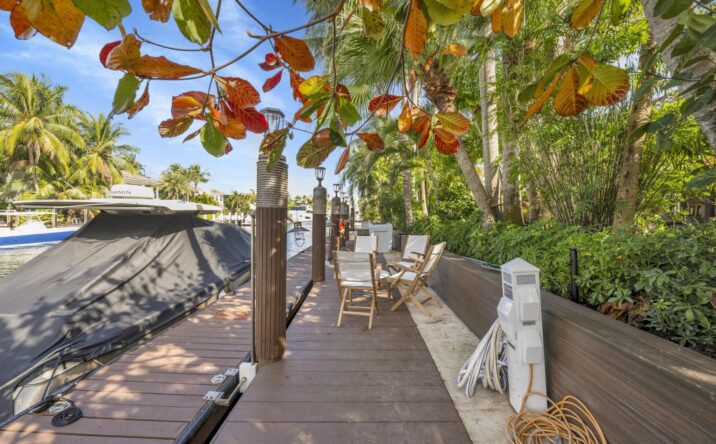 Wooden outdoor deck and seating area built by CKA Construction