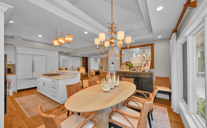 Custom dining room and kitchen interior built by CKA Construction