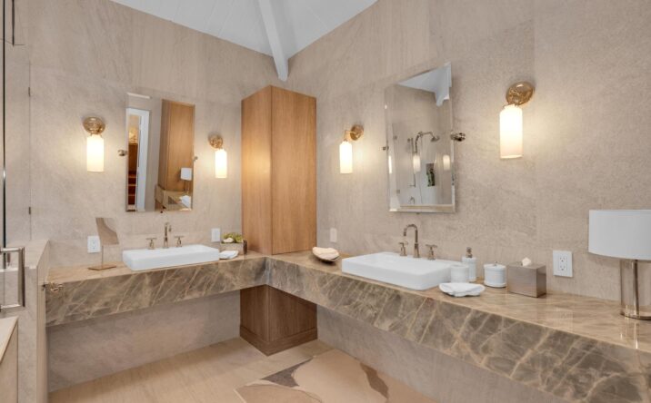 Custom bathroom renovation with modern fixtures by CKA Construction